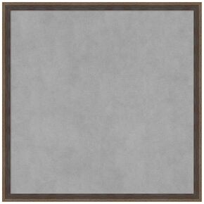 Amanti Art Framed Magnetic Board (21 x 21) Hardwood Wedge Mocha Magnet Board, Medium Magnetic Bulletin Board for Office Decor, Mudroom, Kitchen or Organization Drop Zone from WI, USA
