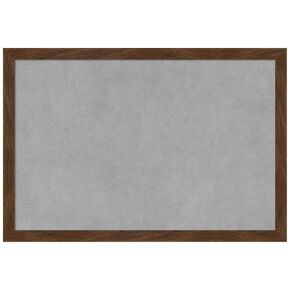 Amanti Art Framed Magnetic Board (19 x 13) Carlisle Brown Narrow Magnet Board, Small Magnetic Bulletin Board for Office Decor, Mudroom, Kitchen or Organization Drop Zone from WI, USA