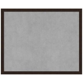 Amanti Art Framed Magnetic Board (21 x 17) Carlisle Espresso Narrow Magnet Board, Small Magnetic Bulletin Board for Office Decor, Mudroom, Kitchen or Organization Drop Zone from WI, USA