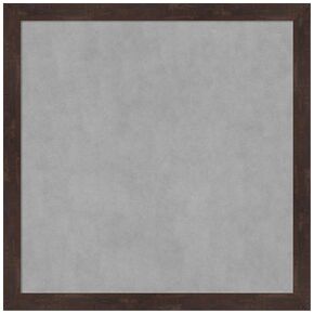 Amanti Art Framed Magnetic Board (27 x 27) Fresco Dark Walnut Magnet Board, Medium Magnetic Bulletin Board for Office Decor, Mudroom, Kitchen or Organization Drop Zone from WI, USA