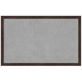 Amanti Art Framed Magnetic Board (43 x 27) Fresco Dark Walnut Magnet Board, Large Magnetic Bulletin Board for Office Decor, Mudroom, Kitchen or Organization Drop Zone from WI, USA