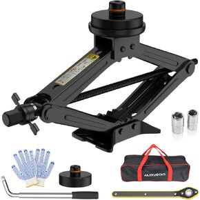 Car Jack kit for Tesla Model Y Model 3, Scissor Jack for Car Tesla Model Y/3/S/X, Tire Changing Kit with Lug Wrench, Tire Repair Tools Accessories,Tire Jack for Tesla Vehicles.