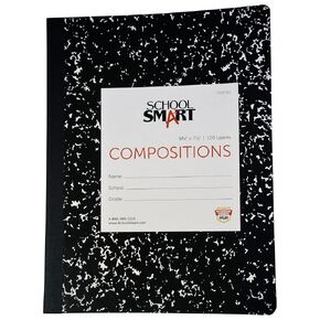 School Smart 1335763 Stiff Picture/Story Composition Book, 100 Sheets, 9-3/4 x 7-1/2 Inches