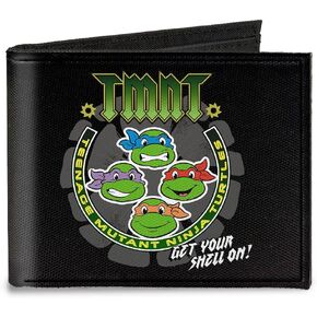 Buckle-Down Canvas Bi-fold Wallet get Your Shell On + TMNT World
