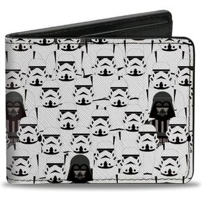 Buckle-Down Wallet Bifold PU Star Wars Darth Vader And Stormtroopers Stacked