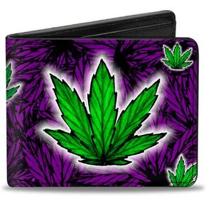 Buckle Down Men's Bifold Wallet Weed