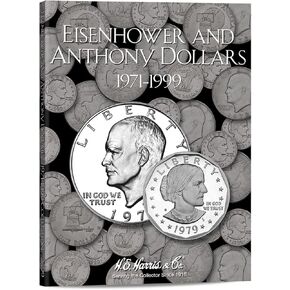 Harris Eisenhower & Anthony Dollars 1971-1999 Coin Folder 2699