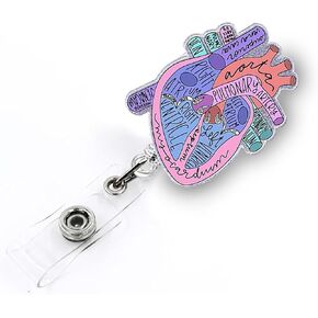 Funny Cat Badge Reel Retractable for Nurse Doctor Medical Worker & Nursing Student | Cute Animal Cowboy Cat Badge Holder with Alligator Clip & 24" Durable Nylon Retractable Cord | Acrylic Accessories