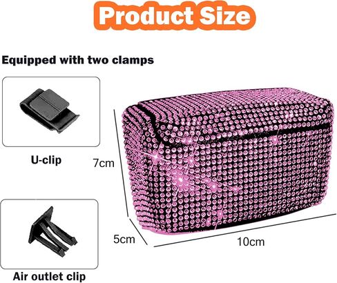 Car Cigarette Ashtray Air Outlet Ashtray Auto Car Cigarette Ashtray with Lid Blue LED Light Indicator Smokeless Ash for Car Cup Holder(Pink) in Saudi Arabia