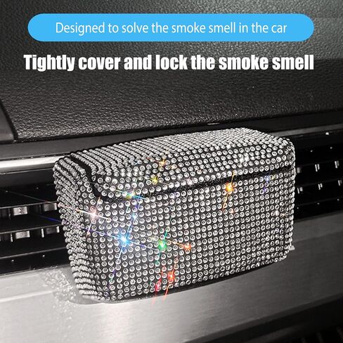 Car Cigarette Ashtray Air Outlet Ashtray Auto Car Cigarette Ashtray with Lid Blue LED Light Indicator Smokeless Ash for Car Cup Holder(Pink) in Saudi Arabia