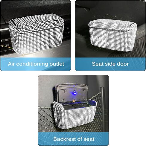 Car Cigarette Ashtray Air Outlet Ashtray Auto Car Cigarette Ashtray with Lid Blue LED Light Indicator Smokeless Ash for Car Cup Holder(Pink) in Saudi Arabia