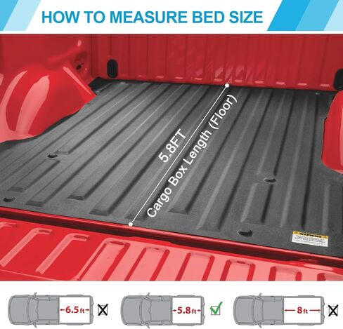 5.8FT / 69.9" Upgrade Retractable Truck Bed Tonneau Cover with Lock & Drain Tube Compatible with 2014-2024 Chevrolet Silverado 1500 GMC Sierra 1500 in Saudi Arabia