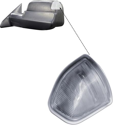 استبدال سائق الجانب الأيسر الباب سحب مرآة بدوره مصباح إشارة مؤشر المصباح ل RAM 1500 2500 3500 من 2019 إلى 2023 in Saudi Arabia