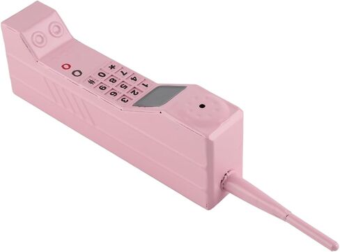 Brick Cell Phone Ornament, Retro Model 80s 90s Vintage Ornament Cellular Simulation Photographic Props Stylized Ornaments, for Home Living Room Decor Desktop Decoration Unique Gift Kids(Pink) in Saudi Arabia