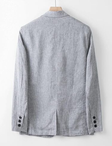 IDEALSANXUN Mens Linen Blazer Casual One Button Lightweight Suit Jackets Sports Coat in Saudi Arabia
