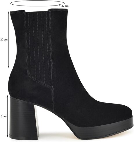 حذاء نسائي للكاحل من Nine West EDS، بني 200، 6 in Kuwait