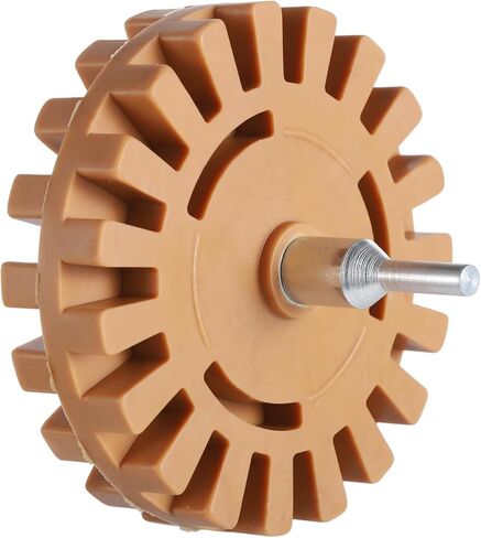 4 Inch Decal Remover Eraser Wheel, Rubber Wheel Car Sticker Remover Adhesive Remover, Slotted Edge Rubber Pad for Drill Removes Cars Boats Vinyl Tape Graphics Pinstripe Sticker in Saudi Arabia