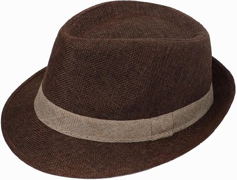 Men Straw Fedora Hat Fedora Hats Trilby Hat Sun Hat Panama Hat Wool Straw Beach Hat Bucket Roll Up Straw Fedoras Sunhats in Saudi Arabia