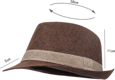 Men Straw Fedora Hat Fedora Hats Trilby Hat Sun Hat Panama Hat Wool Straw Beach Hat Bucket Roll Up Straw Fedoras Sunhats in Saudi Arabia