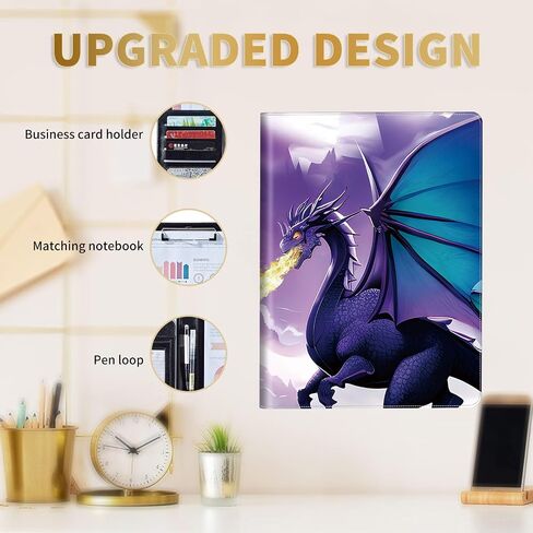Padfolio for Men and Women – Leather Portfolio with Christian Bling Cover Design, Business Card Holder, Resume Folder, Stylish Leather Folder, Versatile Document Holder – Office Accessory in Saudi Arabia