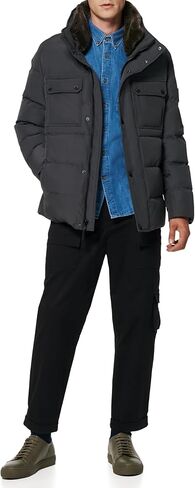 Andrew Marc Men's Mid Length Down Jacket in Saudi Arabia
