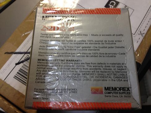 أقراص مرنة جديدة من Memorex 10 مقاس 3.5 بوصة مزدوجة الكثافة 2S2D 3 1/2 بوصة - أقراص مضغوطة منسقة للكمبيوتر الشخصي in Kuwait