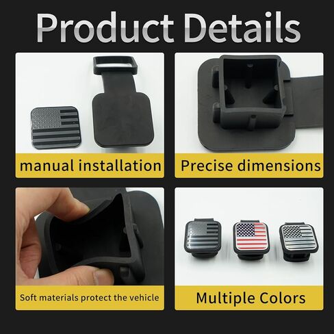 غطاء وصلة المقطورة، خطاف المقطورة، قابس مقاوم للغبار، غطاء حماية للفم المربع، غطاء توصيل، غطاء أنبوب الاستقبال، أغطية وصلة السحب لملحقات غطاء وصلة الاستقبال مقاس 2 بوصة in Kuwait