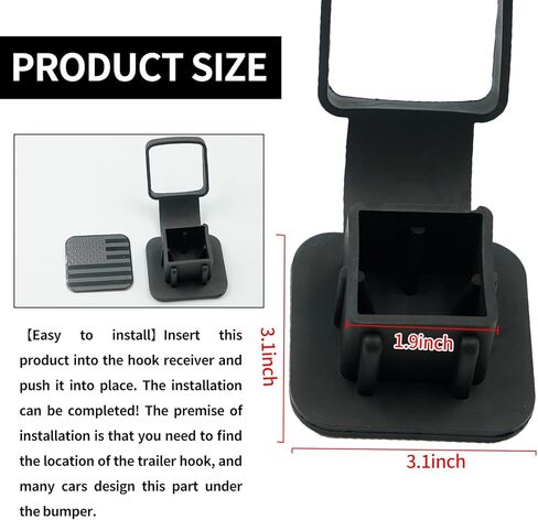 غطاء وصلة المقطورة، خطاف المقطورة، قابس مقاوم للغبار، غطاء حماية للفم المربع، غطاء توصيل، غطاء أنبوب الاستقبال، أغطية وصلة السحب لملحقات غطاء وصلة الاستقبال مقاس 2 بوصة in Kuwait