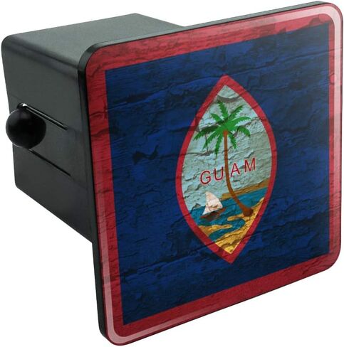 GRAPHICS & MORE Rustic Distressed Guam Flag Tow Trailer Hitch Cover Plug Insert in Saudi Arabia