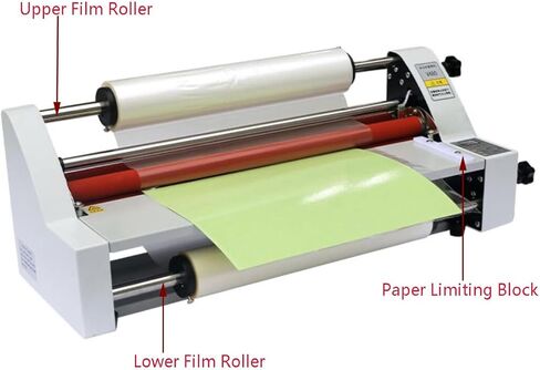 17.7" Laminating Machine, 110V Hot and Cold Roll Laminator Digital Thermal Laminating Machine for Single/Dual Sides A2/A3/A4 Paper in Kuwait