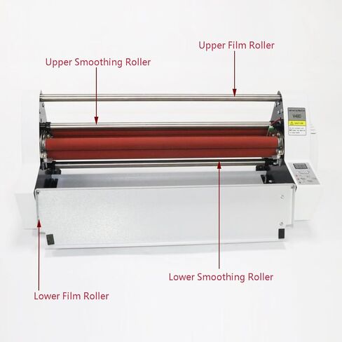 17.7" Laminating Machine, 110V Hot and Cold Roll Laminator Digital Thermal Laminating Machine for Single/Dual Sides A2/A3/A4 Paper in Kuwait