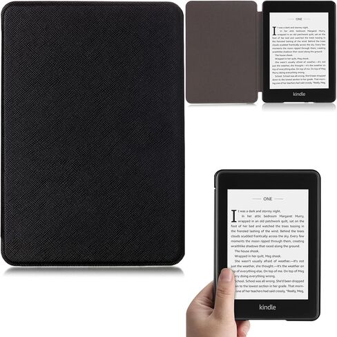 حافظة Artyond لجهاز Kindle Paperwhite مقاس 6 بوصات (الجيل العاشر، إصدار 2018)، غطاء ذكي من جلد البولي يوريثان خفيف الوزن مع خاصية النوم/الاستيقاظ التلقائي للقارئ الإلكتروني Amazon Kindle Paperwhite 2018، أزرق داكن in Kuwait