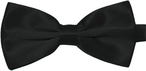 Classic Bow Tie Adjustable Neck Bow Tie Solid Color Satin Bow Tie for Men Wedding Party Graduation Gifts Dress up in Saudi Arabia