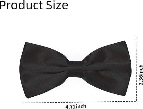 Classic Bow Tie Adjustable Neck Bow Tie Solid Color Satin Bow Tie for Men Wedding Party Graduation Gifts Dress up in Saudi Arabia