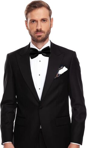 Classic Bow Tie Adjustable Neck Bow Tie Solid Color Satin Bow Tie for Men Wedding Party Graduation Gifts Dress up in Saudi Arabia