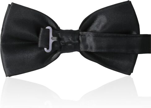 Classic Bow Tie Adjustable Neck Bow Tie Solid Color Satin Bow Tie for Men Wedding Party Graduation Gifts Dress up in Saudi Arabia