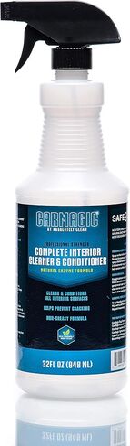 Car Magic Complete Interior Cleaner and Conditioner - Multi-Purpose Car Interior Cleaner | Cleans Leather, Rubber, Vinyl & Wood | Non-Greasy Formula (32oz Spray Bottle (Save 25%)) in Saudi Arabia
