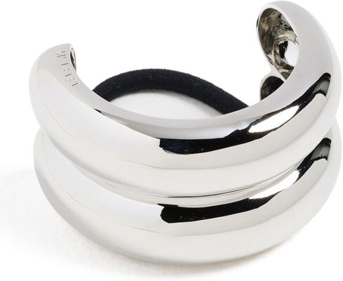 سوارة نسائية لامعة ذات قوس مزدوج من LELET NY، روديوم، فضي، عدد 1 in Kuwait