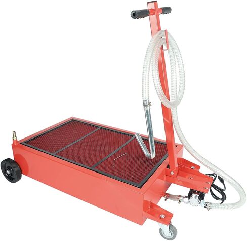 Low Profile Oil Drain Pan 17 Gallon Portable with 110V DC Centrifugal Electric Pump and 8'' Hose in Saudi Arabia