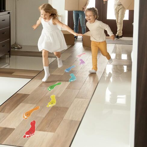 48 Pieces Colorful Footprints Bulletin Board Cutouts Footprints Creative Cutouts Footprint Cutouts Name Tags Bulletin Board Classroom Decor for Teacher Student Back to School Supply, 6.7 x 3.2 Inch in Saudi Arabia
