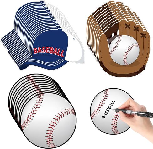 120 جهاز كمبيوتر شخصى حفل البيسبول انقطاع البيسبول لوحة الإعلانات الزينة البيسبول ورقة مجسمات مع 200 جهاز كمبيوتر شخصى نقاط الغراء للفصول الدراسية الرياضية لعبة البيسبول لوازم الحفلات in Kuwait