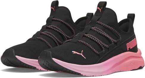 PUMA Softride One4All Sorbet (Big Kid) Puma Black/Passionfruit 5 Big Kid M in Saudi Arabia