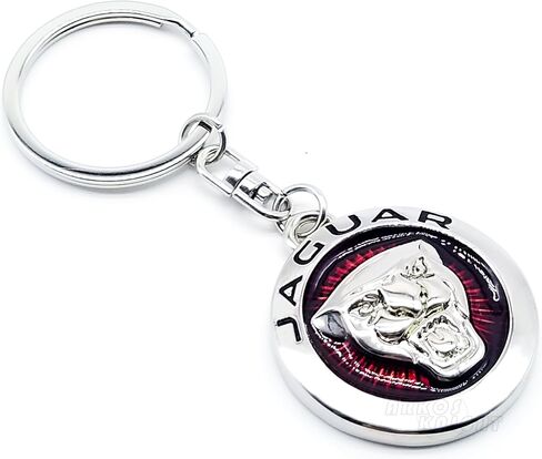 Creative Car Logo Keychain for Car 3D Chrome Metal Alloy Key Chain Gifts for Women and Men Keyring in Saudi Arabia