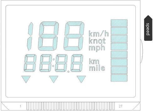 استبدال شاشة LCD لوحدة عداد السرعة Yamaha 6Y5 6Y5-83570-A0-00 in Saudi Arabia