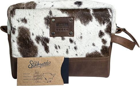 Cosmetic Bag Handmade from Full Grain Leather - Make Up Storage, Cowboy Style, Multipurpose Handbag, Travel Organizer - Furry in Kuwait