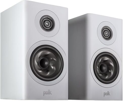 مكبر صوت صغير على رف الكتب من Polk Reserve R100 للصوت الديناميكي والمفصل للمسرح المنزلي، مكبر صوت بحلقة Pinnacle مقاس 1 بوصة ومكبر صوت مخروطي توربيني مقاس 5.25 بوصة، عالي الدقة، Dolby Atmos وIMAX محسن، قابل للتركيب على الحائط، أسود in Kuwait