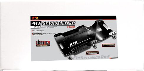 Performance Tool W85006 40-Inch Plastic Creeper with 6 Casters, Black in Saudi Arabia