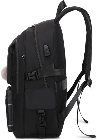 Women Fashion Travel Backpack Set Roomy Laptop Rucksack Set Casual Daypack for Girl Black in Saudi Arabia