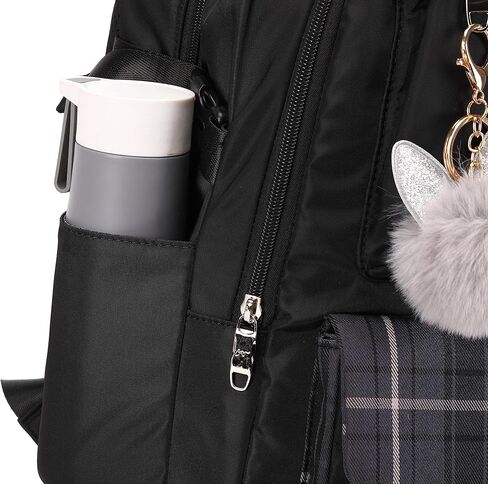 Women Fashion Travel Backpack Set Roomy Laptop Rucksack Set Casual Daypack for Girl Black in Saudi Arabia
