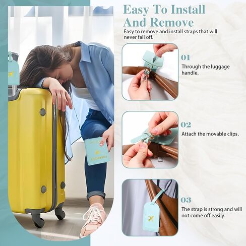 مجموعتان من حامل جواز السفر ومجموعة بطاقات الأمتعة، بطاقات سفر من جلد البولي يوريثان للأمتعة، حامل جواز السفر للسفر في العمل in Kuwait